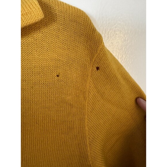 Vintage 1968 Grewe 100% Wool Yellow Red High School Sweater Avantes Reed - Picture 6 of 13